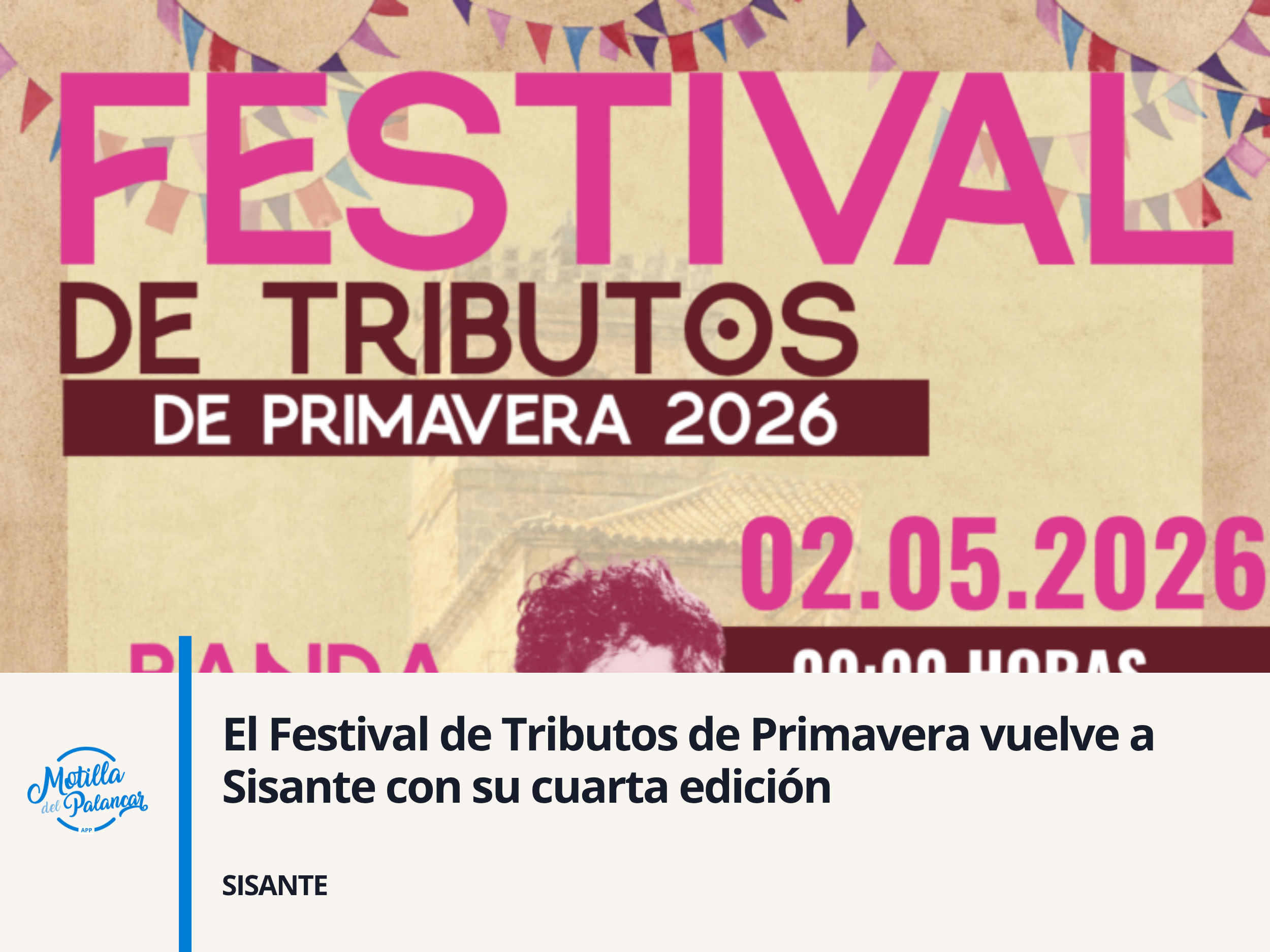 El Festival de Tributos de Primavera vuelve a Sisante con su cuarta edición - imagen 1