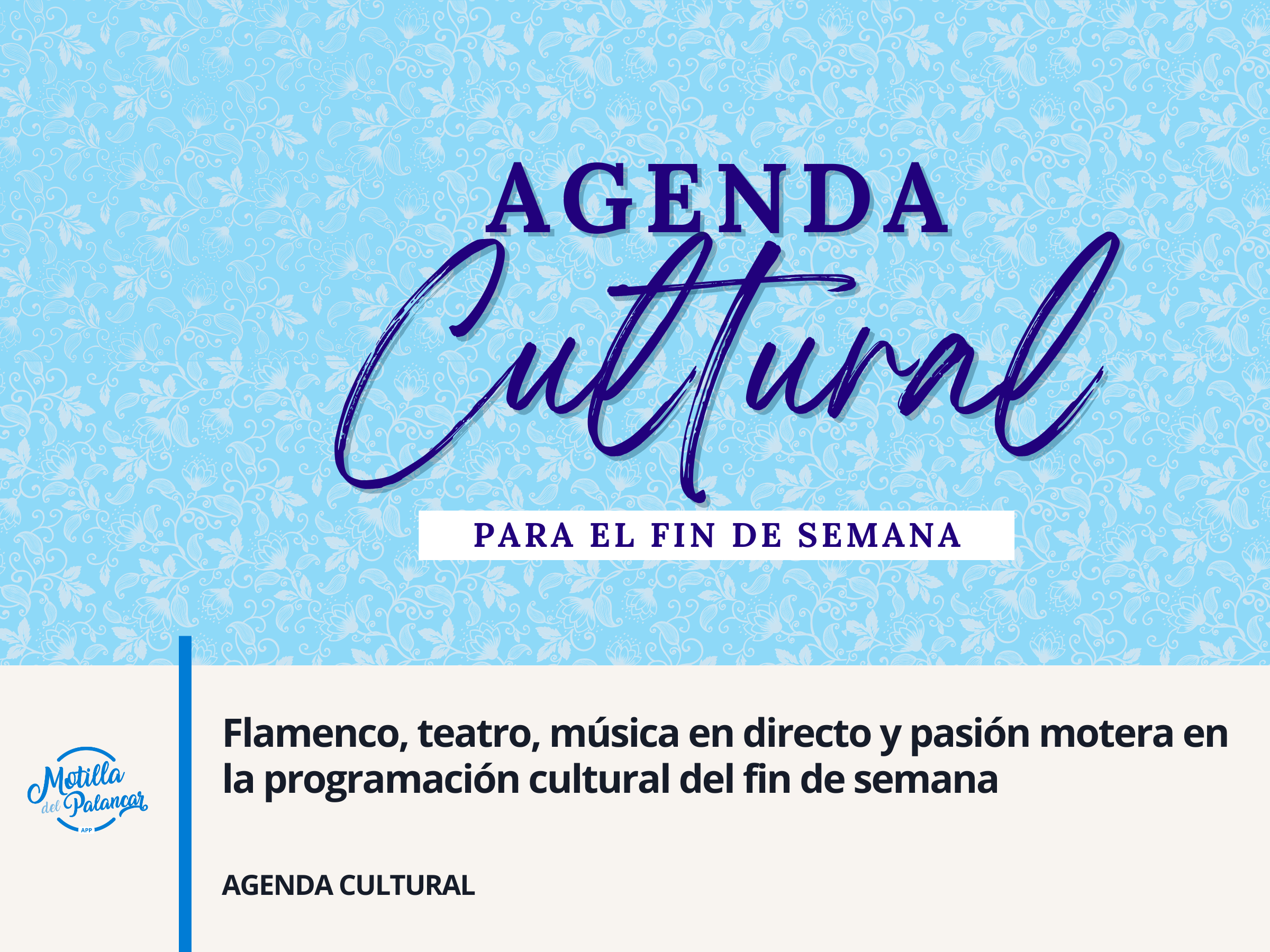 Flamenco, teatro, música en directo y pasión motera en la programación cultural del fin de semana - imagen 1