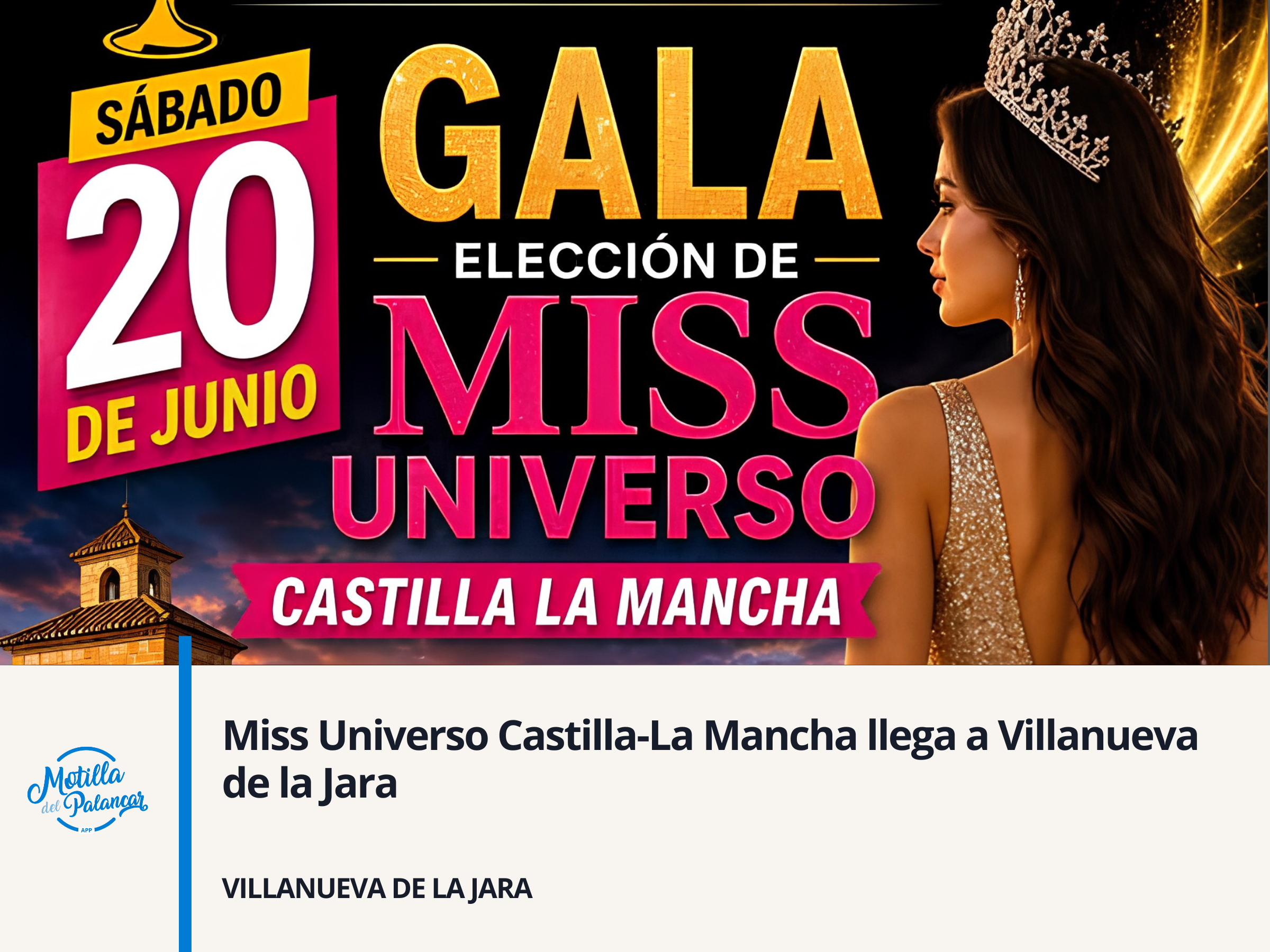 Miss Universo Castilla-La Mancha llega a Villanueva de la Jara - imagen 1