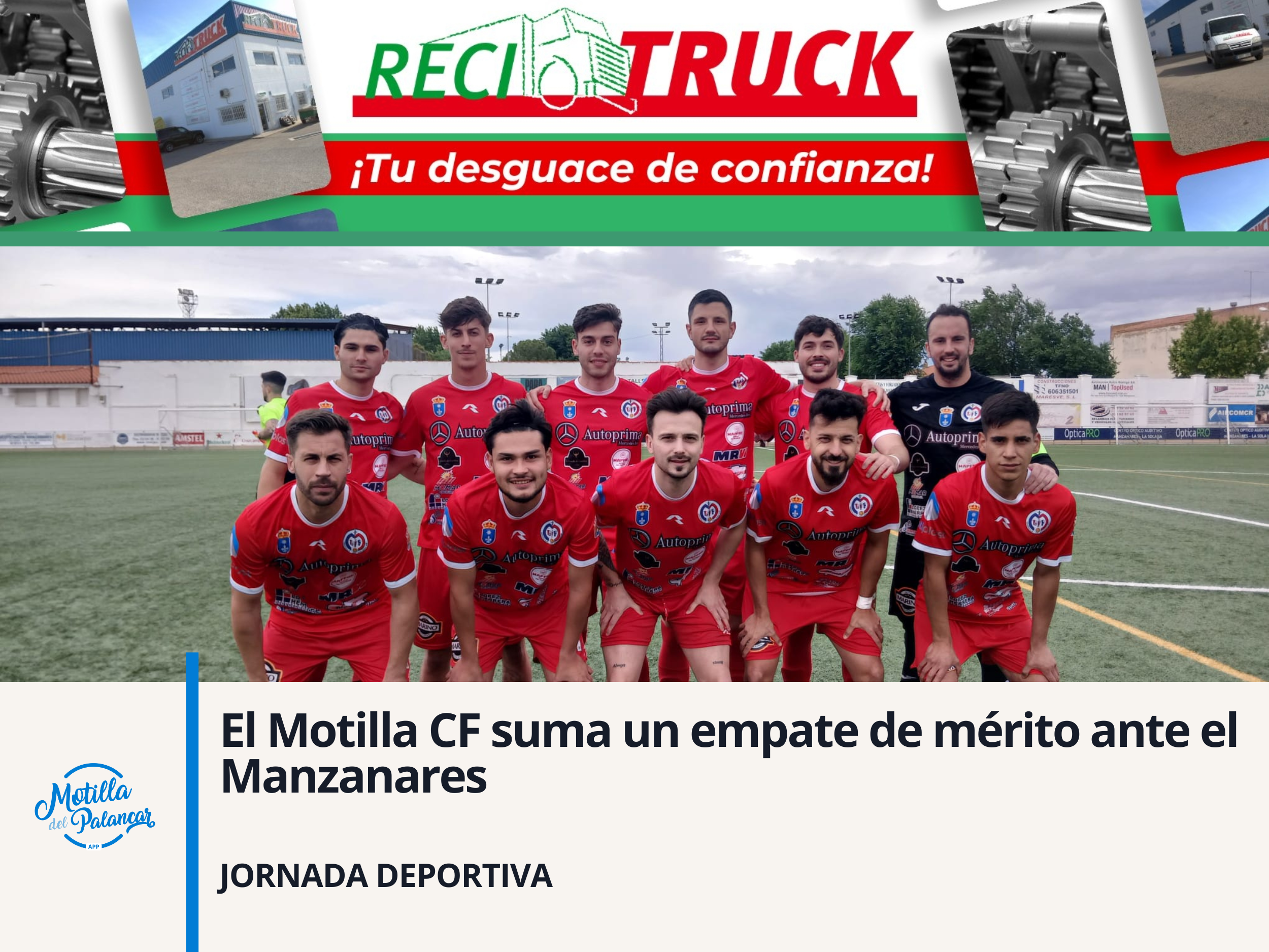 El Motilla CF suma un empate de mérito ante el Manzanares - imagen 1