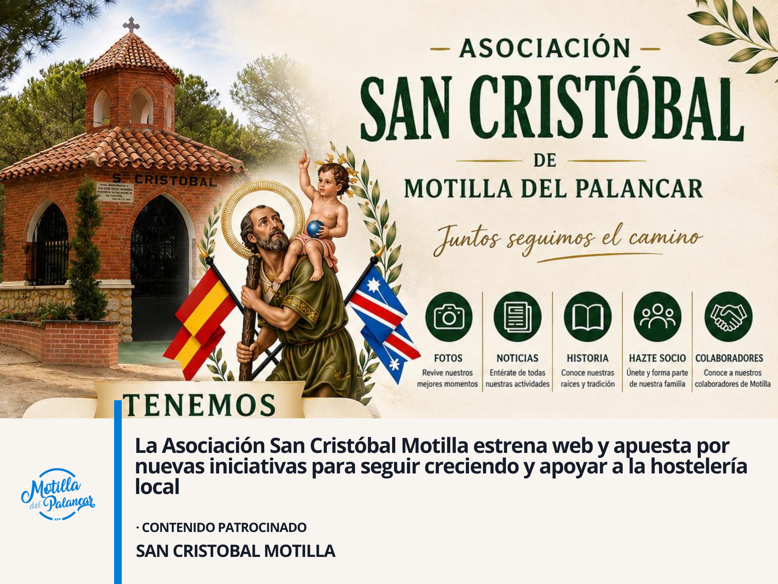La Asociación San Cristóbal Motilla estrena web y apuesta por nuevas iniciativas para seguir creciendo y apoyar a la hostelería local - imagen 1