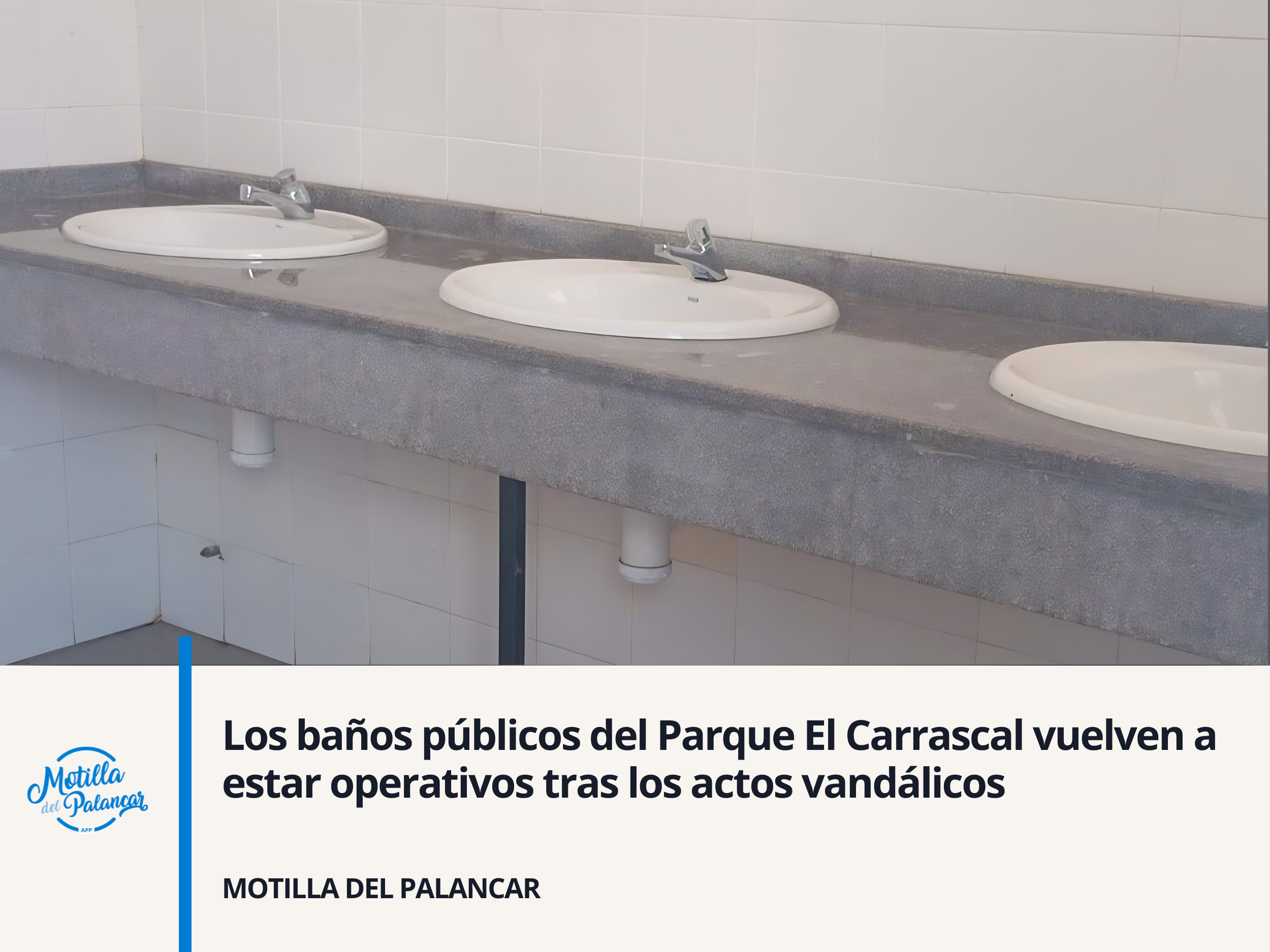 Los baños públicos del Parque El Carrascal vuelven a estar operativos tras los actos vandálicos. - imagen 1
