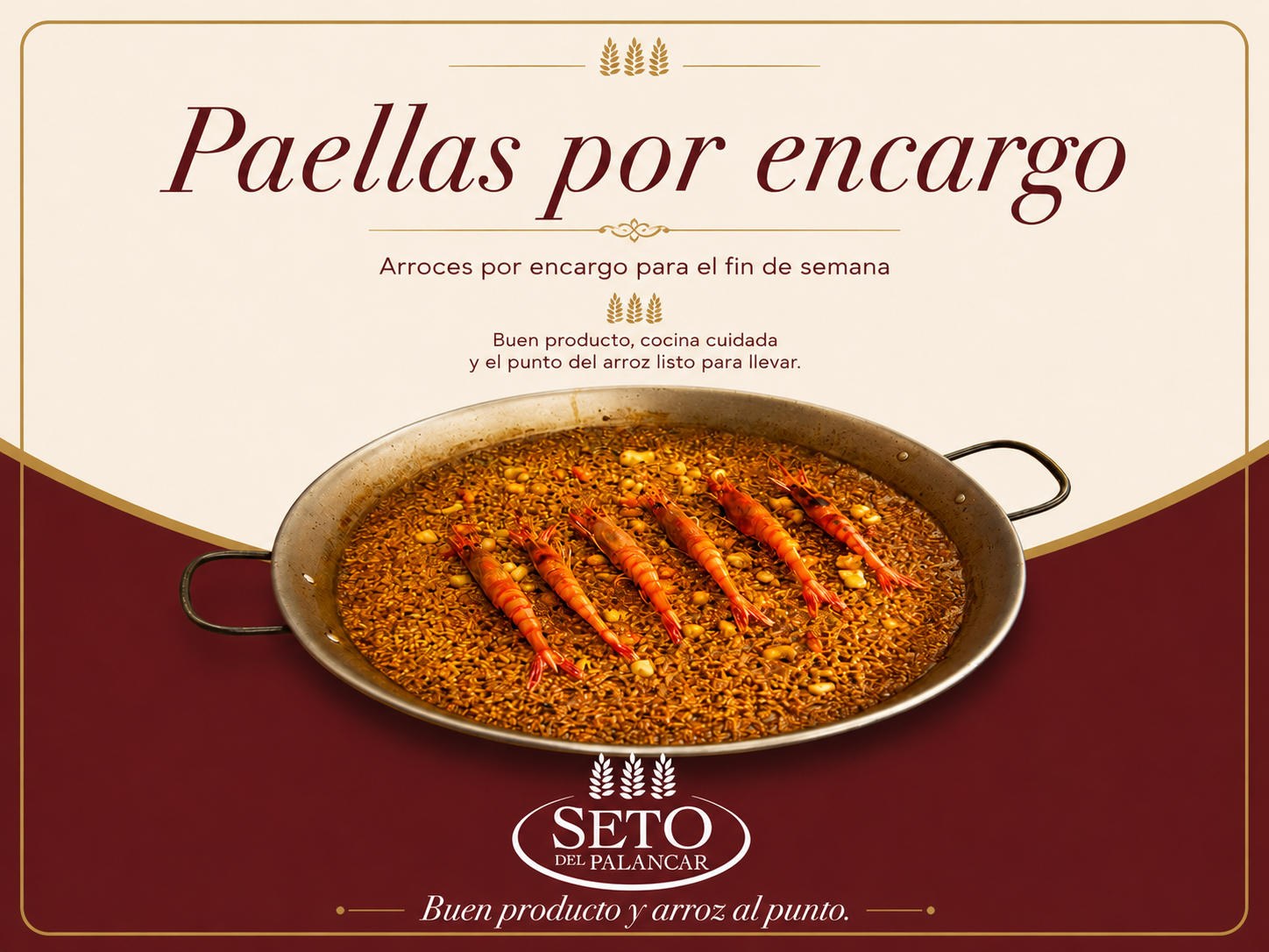 Llévate el sabor de Seto a casa: arroces recién hechos por encargo en Motilla del Palancar - imagen 1