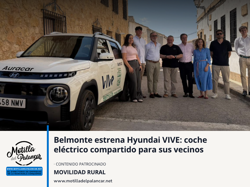 Belmonte estrena Hyundai VIVE: coche eléctrico compartido para sus vecinos - imagen 1