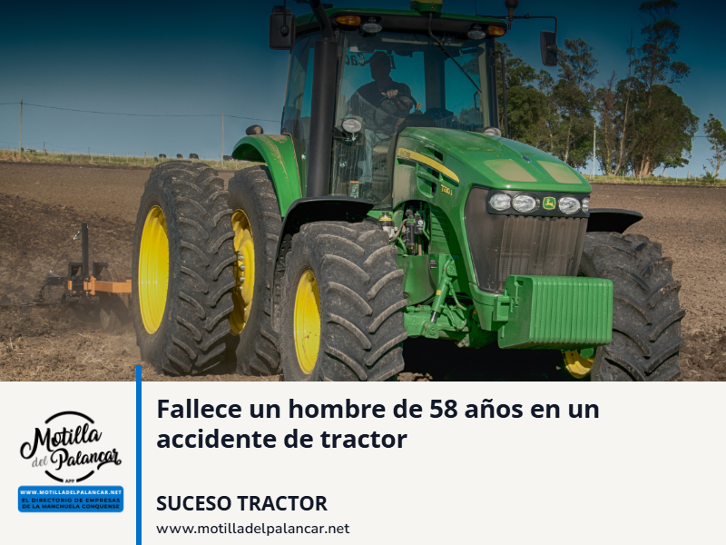 Fallece un hombre de 58 años en accidente de tractor - imagen 1