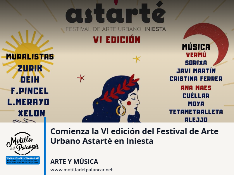 Comienza la VI edición del Festival de Arte Urbano Astarté en Iniesta - imagen 1