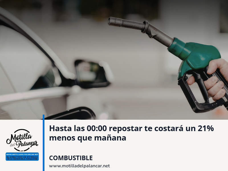 Hasta las 00:00 repostar te costará un 21 por ciento menos que mañana - imagen 1