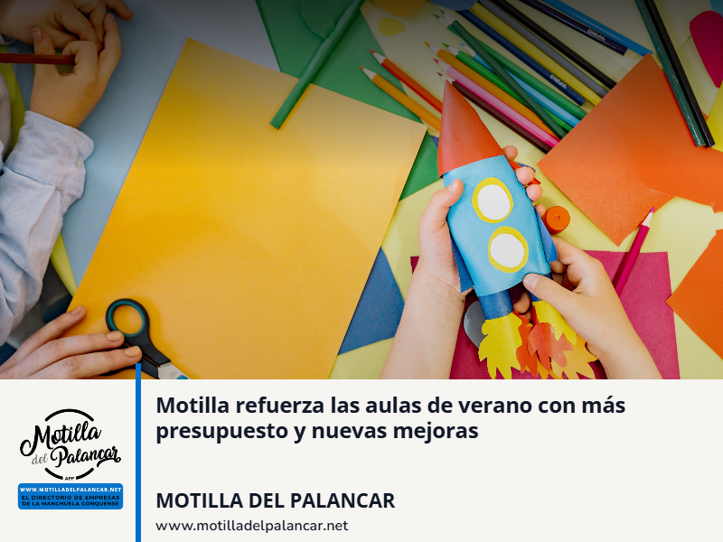 Motilla refuerza las aulas de verano con más presupuesto y nuevas mejoras - imagen 1