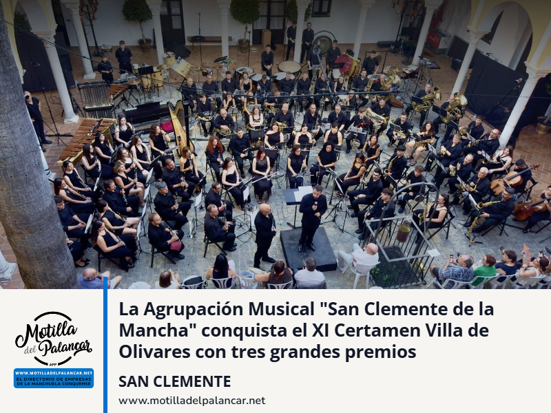 La Agrupación Musical "San Clemente de la Mancha" conquista el XI Certamen Villa de Olivares con tres grandes premios - imagen 1
