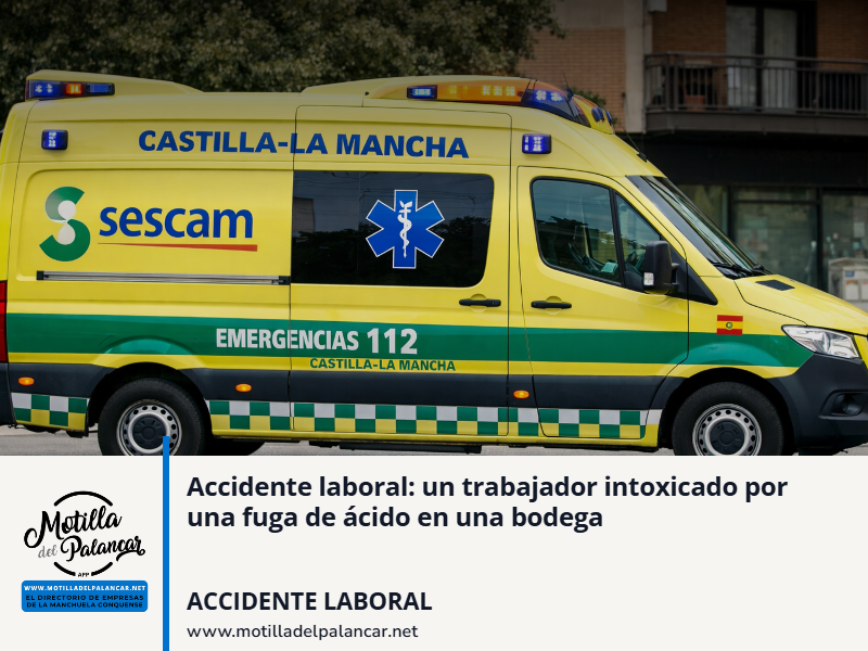 Accidente laboral: un trabajador intoxicado por una fuga de ácido en una bodega - imagen 1