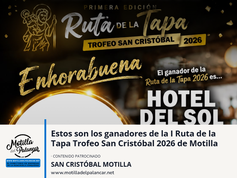 Estos son los ganadores de la I Ruta de la Tapa Trofeo San Cristóbal 2026 de Motilla - imagen 1