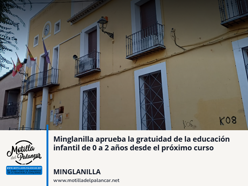 Minglanilla aprueba la gratuidad de la educación infantil de 0 a 2 años desde el próximo curso - imagen 1