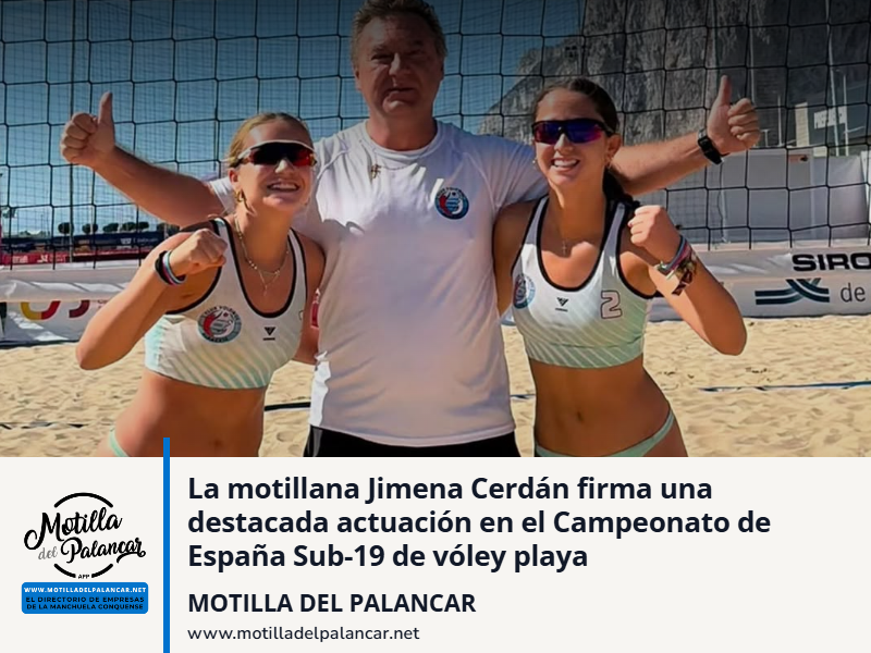  La motillana Jimena Cerdán firma una destacada actuación en el Campeonato de España Sub-19 de vóley playa - imagen 1