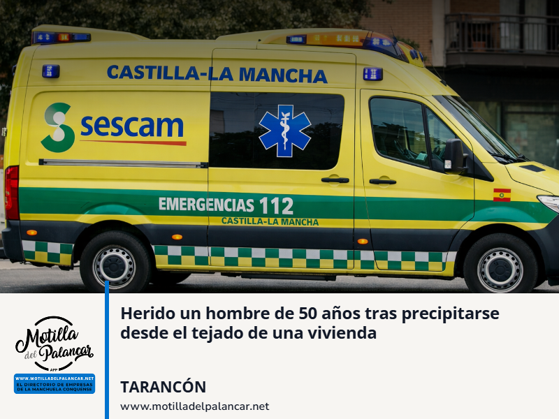 Herido un hombre de 50 años tras precipitarse desde el tejado de una vivienda - imagen 1