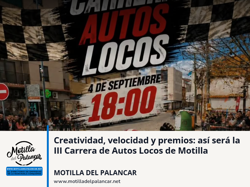 Creatividad, velocidad y premios: así será la III Carrera de Autos Locos de Motilla - imagen 1