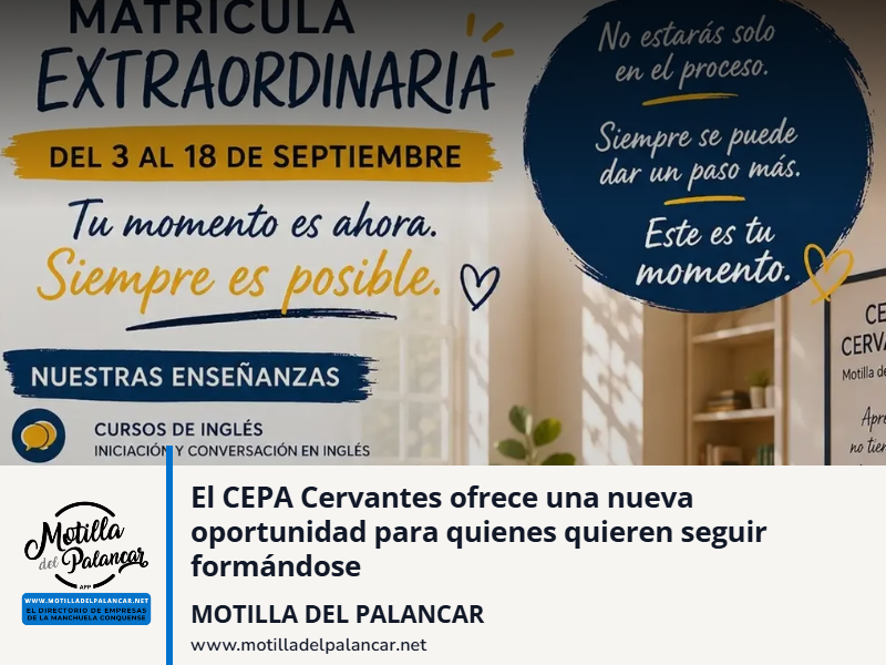 El CEPA Cervantes ofrece una nueva oportunidad para quienes quieren seguir formándose - imagen 1