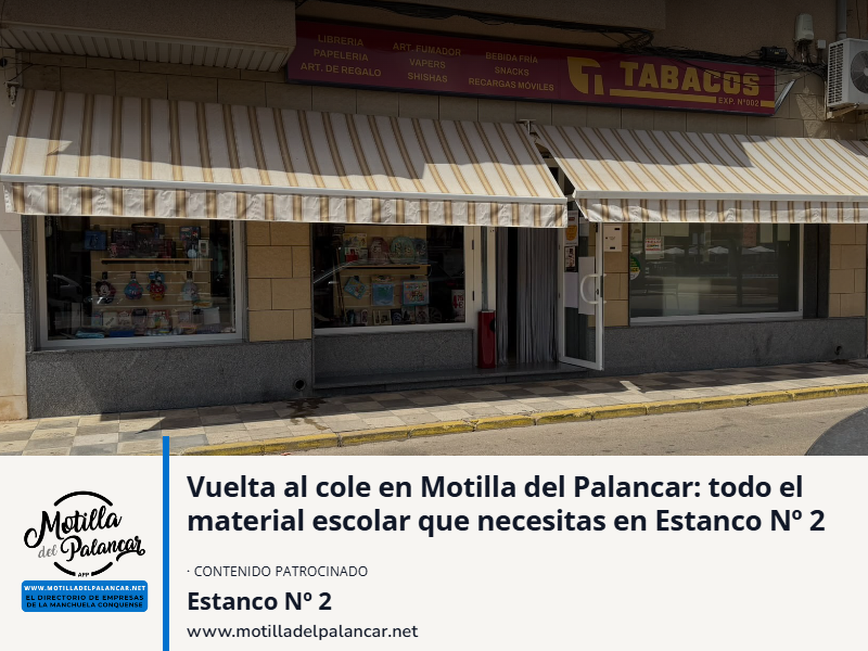 Vuelta al cole en Motilla del Palancar: todo el material escolar que necesitas en Estanco Nº 2 - imagen 1