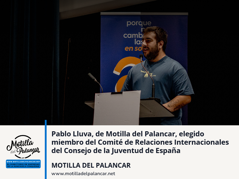 Pablo Lluva, de Motilla del Palancar, elegido miembro del Comité de Relaciones Internacionales del Consejo de la Juventud de España - imagen 1