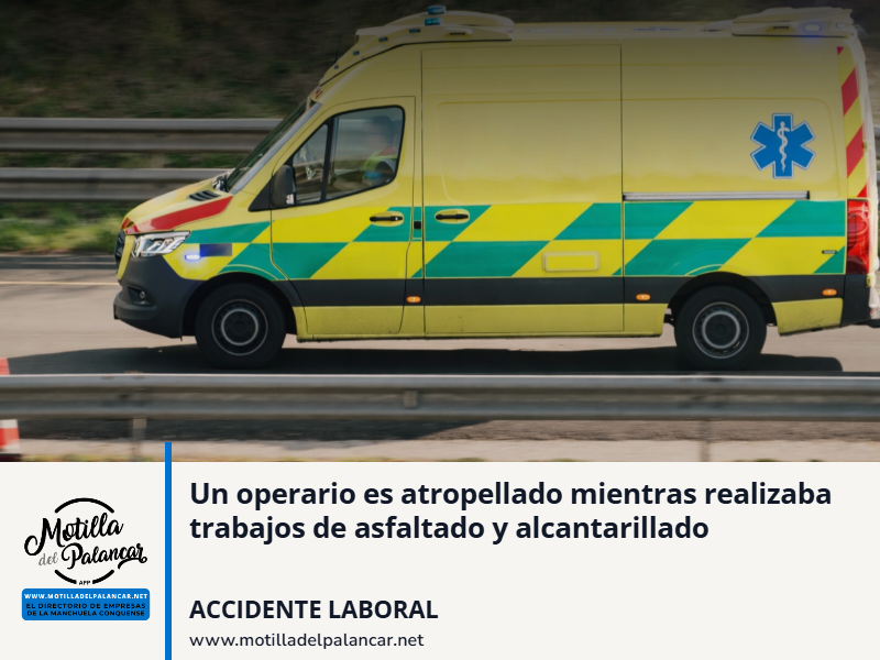 Un operario es atropellado mientras realizaba trabajos de asfaltado y alcantarillado - imagen 1