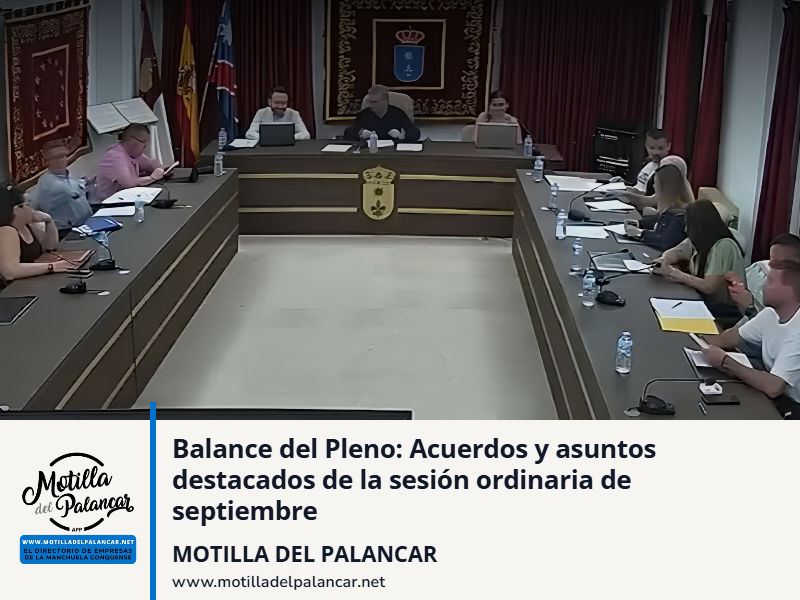 Balance del Pleno: Acuerdos y asuntos destacados de la sesión ordinaria de septiembre - imagen 1