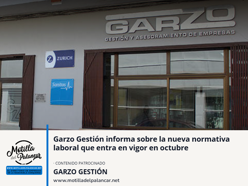 Garzo informa sobre la nueva normativa laboral que entra en vigor en octubre - imagen 1