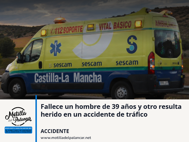 Fallece un hombre de 39 años y otro resulta herido en un accidente de tráfico - imagen 1
