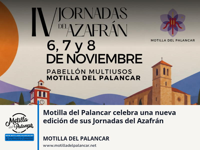 Motilla del Palancar celebra una nueva edición de sus Jornadas del Azafrán - imagen 1