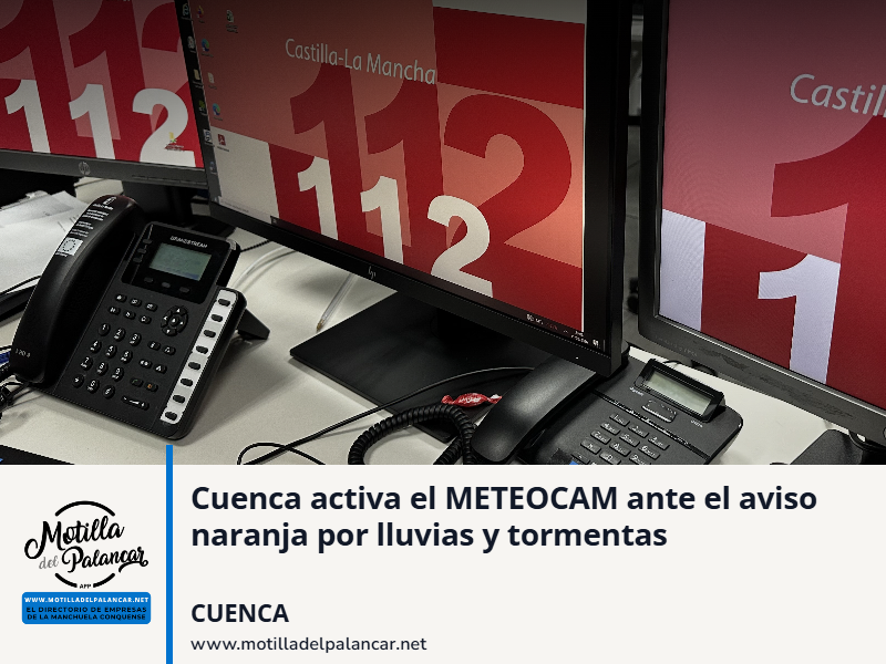 Cuenca activa el METEOCAM ante el aviso naranja por lluvias y tormentas - imagen 1