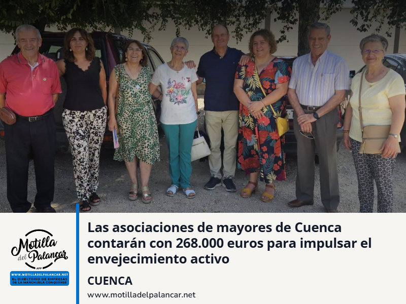 Las asociaciones de mayores de Cuenca contarán con 268.000 euros para impulsar el envejecimiento activo - imagen 1