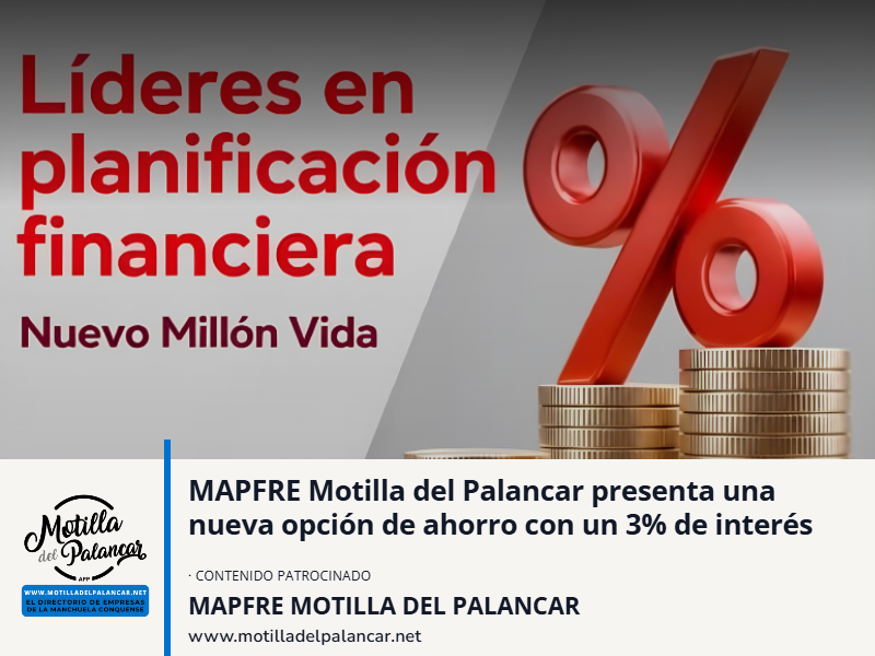 MAPFRE Motilla del Palancar presenta una nueva opción de ahorro con un 3 por ciento de interés - imagen 1