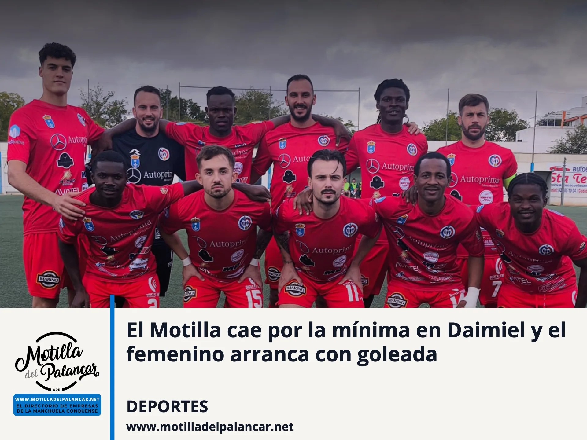 El Motilla cae por la mínima en Daimiel y el femenino arranca con goleada - imagen 1
