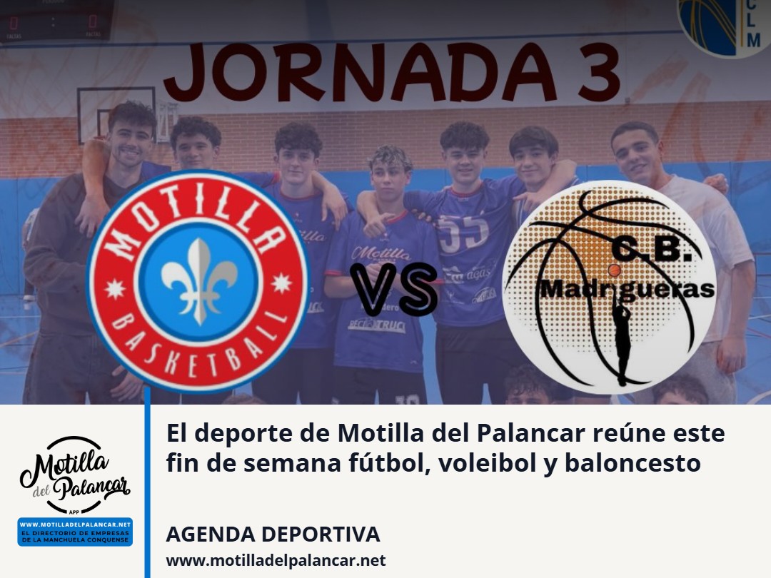 El deporte de Motilla del Palancar reúne este fin de semana fútbol, voleibol y baloncesto - imagen 1