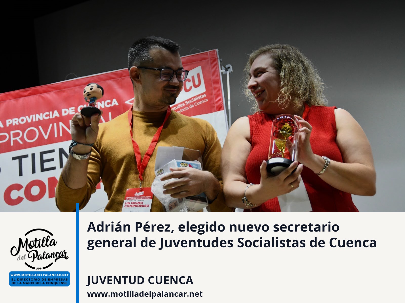 Adrián Pérez, elegido nuevo secretario general de Juventudes Socialistas de Cuenca